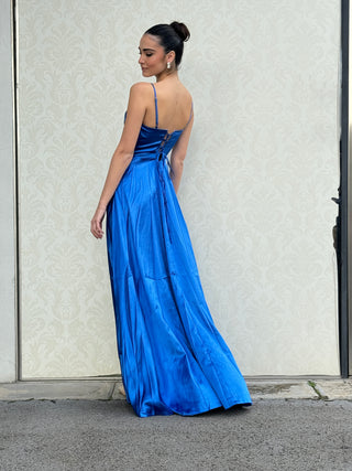 Abito Sara con corpetto e gonna plissettata