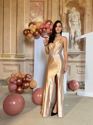 Abito Gold Sirena Stretch